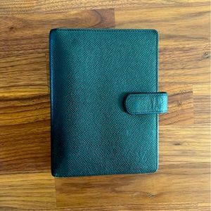 LV MM Black Leather Agenda
